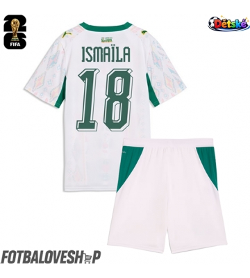 Senegal Ismaila Sarr #18 Dětské Domácí Dres MS 2026 Krátký Rukáv (+ trenýrky)